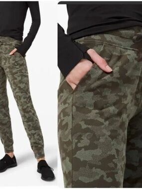 lululemon athletica Olive Green Camo Ready to Rulu Track Joggers